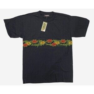 Pipeline T-Shirt Size Large Black Spirit of Hawaii Surf 1990's Made IN USA